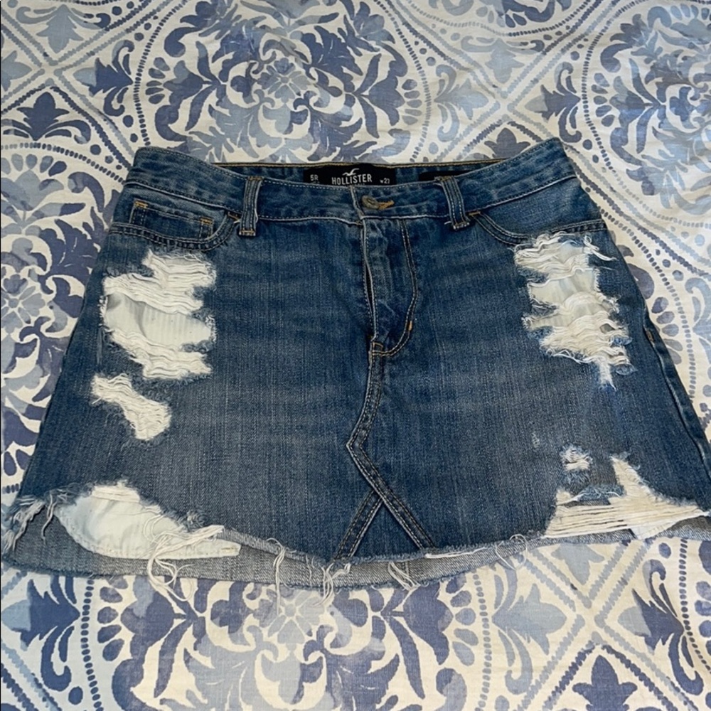 Ripped Jean Mini Skirt💕✨